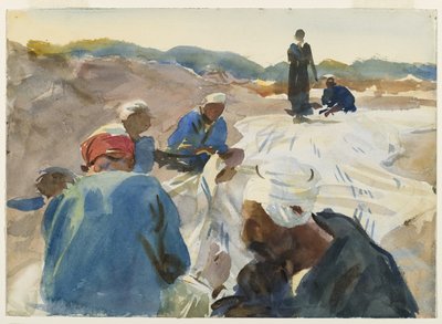 Laga ett segel (wc på papper) av John Singer Sargent