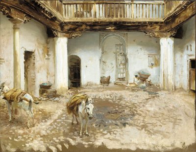 Moriska innergården av John Singer Sargent