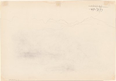 Berg [verso], 1869. av John Singer Sargent