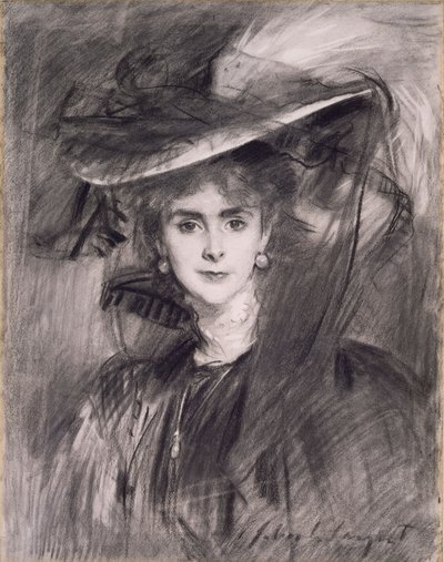 Olga, friherrinna de Meyer, 1900-1910 av John Singer Sargent