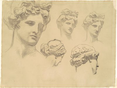 Studier för Apollo och muserna, ca. 1921. av John Singer Sargent