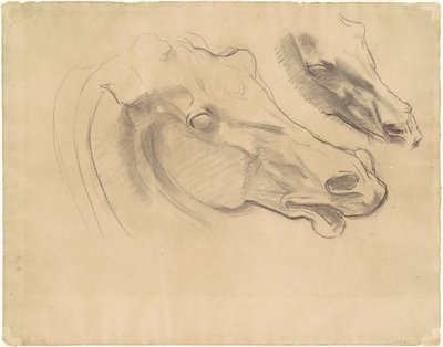 Studier för "Apollo i sin vagn med timmarna" av John Singer Sargent