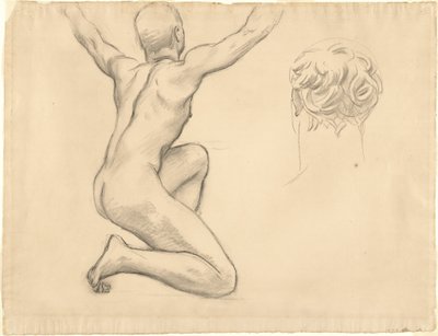 Studier för The Unveiling of Truth, 1922-1925. av John Singer Sargent