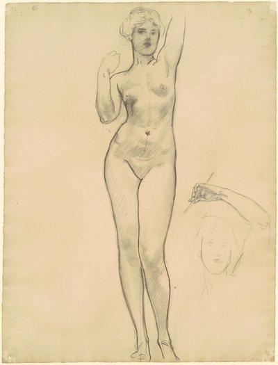 Studier av Afrodite för Afrodite och Eros, 1919-1920. av John Singer Sargent