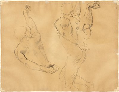 Studier av manliga nakenbilder [verso] av John Singer Sargent