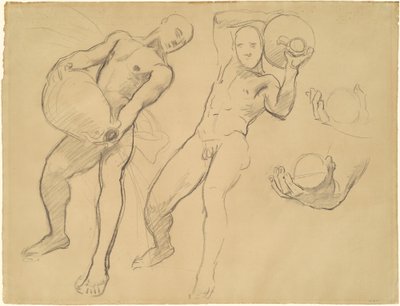 Studier av Notus för vindarna, 1922-1925. av John Singer Sargent