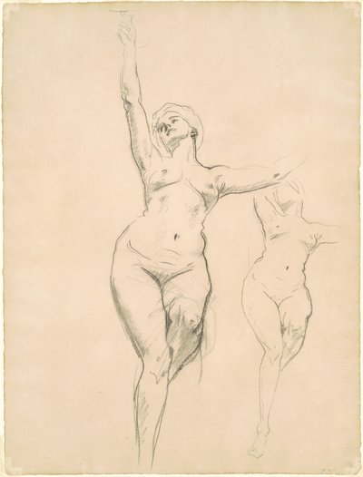 Studies of Victory för "Death and Victory" av John Singer Sargent
