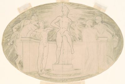 Studie för "Klassisk och romantisk konst" av John Singer Sargent