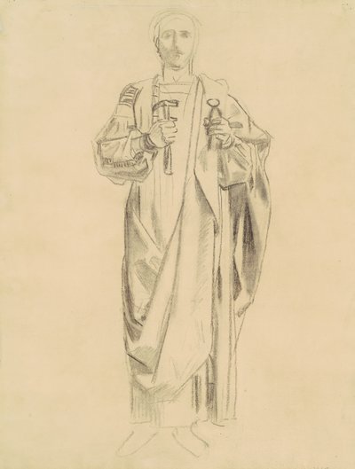 Study for Dogma of the Redemption: Frieze of Angels [recto], 1895-1903. av John Singer Sargent