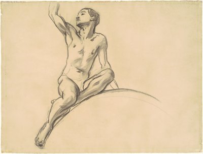 Study for Figure above Music, 1919-1920. av John Singer Sargent