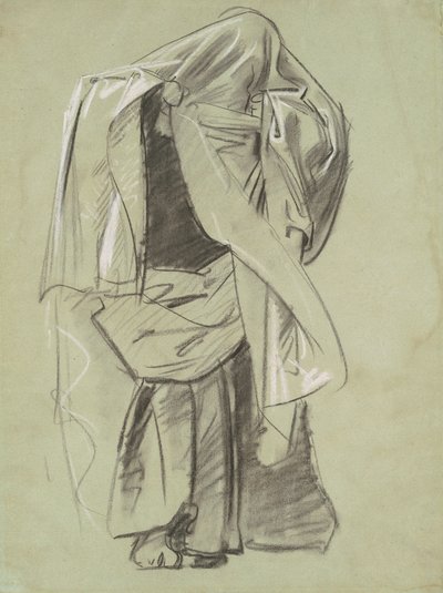 Studie för profeternas fris, 1890-1892. av John Singer Sargent