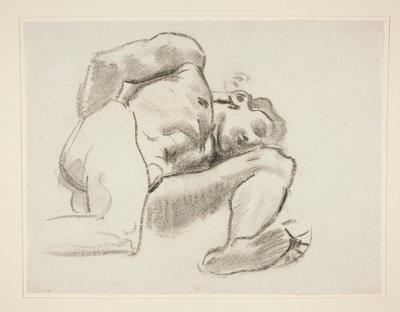 Studie för Prometheus, rondel, Rotunda, Museum of Fine Arts Boston av John Singer Sargent