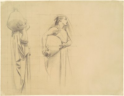 Studie för "The Danaïdes" av John Singer Sargent