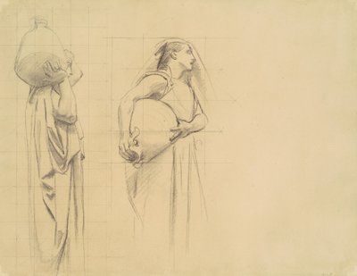 Studie för Danaïdes, 1922-1925. av John Singer Sargent