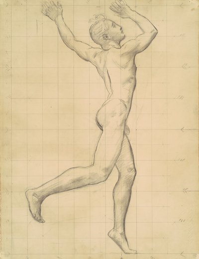 Studie av Apollo för Apollo och Daphne, ca. 1918. av John Singer Sargent