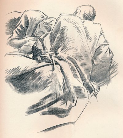 Study of Draperi, c1916 av John Singer Sargent