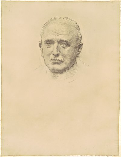 Studie av fältmarskalk John French för "General Officers of World War I" av John Singer Sargent