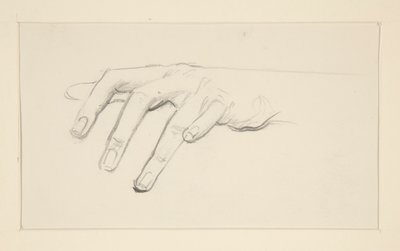 Studie av en hand av John Singer Sargent