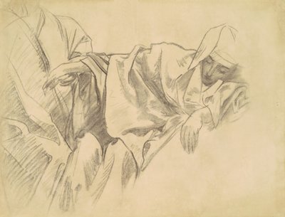 Studie av korsfästelsen för femton mysterier i rosenkransen, 1903-1916. av John Singer Sargent