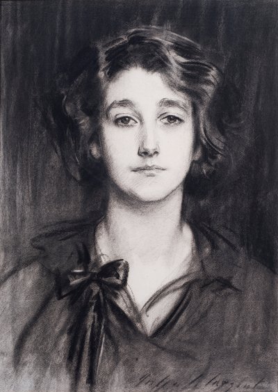 Sybil Sassoon (kol på papper) av John Singer Sargent