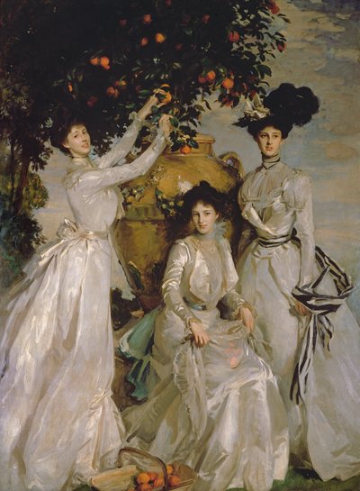 The Acheson Sisters (olja på duk) av John Singer Sargent