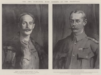 De två Hamiltons med Roberts i Transvaal av John Singer Sargent
