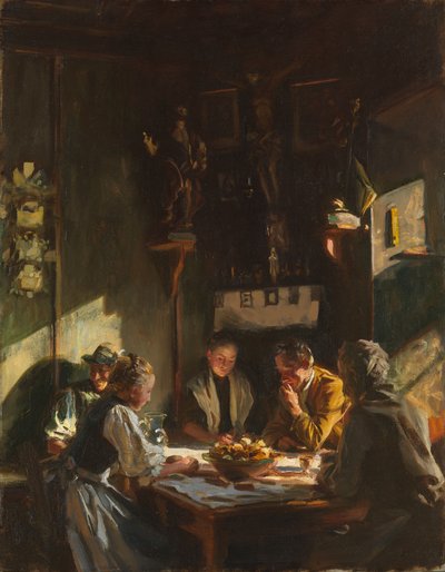 Tyrolens interiör, 1915 av John Singer Sargent