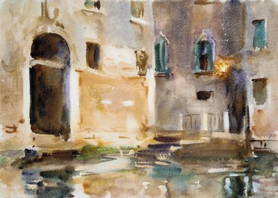 Venedig, ca 1903 (wc, gouache och grafit på vitt vävt papper) av John Singer Sargent