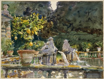 Villa di Marlia, Lucca: En fontän av John Singer Sargent