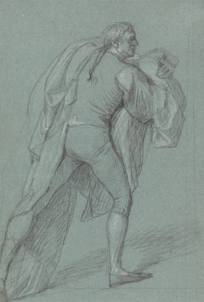 Figurstudie för målningen av Lord Duncans seger: Studie för sjöman som bär den holländska flaggan av John Singleton Copley