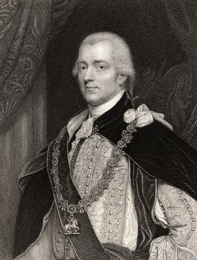 George John Spencer, 2nd Earl Spencer, graverad av B. Holl (1808-84), från 