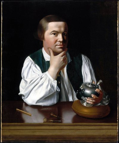 Porträtt av Paul Revere av John Singleton Copley