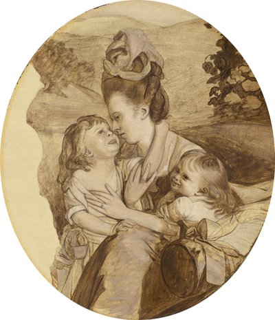 Skiss för familjen Copley, 1776. av John Singleton Copley