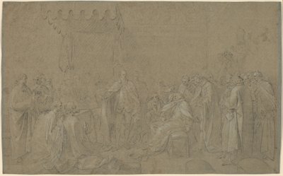 Studie för "The Death of the Earl of Chatham" av John Singleton Copley