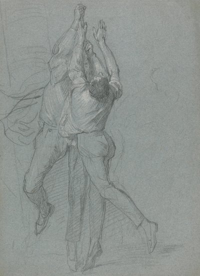 Studie av sjömän som hissar en flagga för segern av Lord Duncan av John Singleton Copley