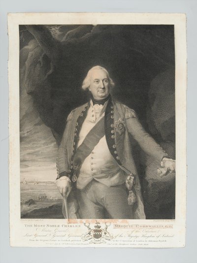 ?Den ädlaste Charles Marquis Cornwallis, General Master of the Ordnance, General Lieutenant, General Guvernor of Ireland?, cirka 1798 av John Singleton Copley