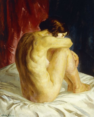 Naken blick bakåt av John French Sloan