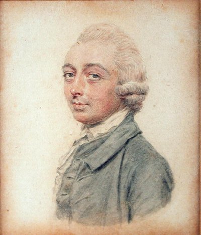 Porträtt av John Oglander (ca 1737-94) (pastellfärgad på papper) av John Smart