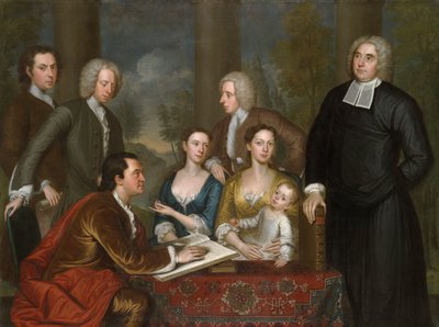 Bermudagruppen (Dean Berkeley och hans entourage) av John Smibert