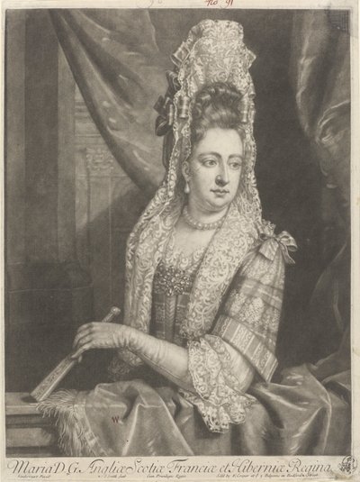 Porträtt av Maria II Stuart av John Smith
