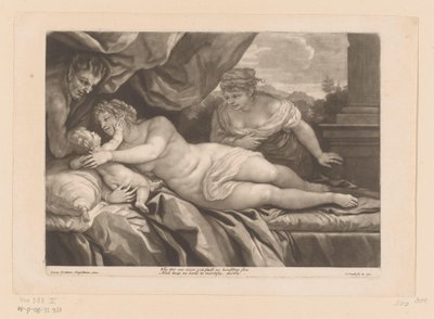 Venus med Amor och en Satyr av John Smith