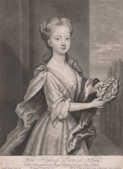 Hennes höghet prinsessan Ann, äldsta dotter till hans kungliga höghet George prins av Wales, 1720 av John Smith
