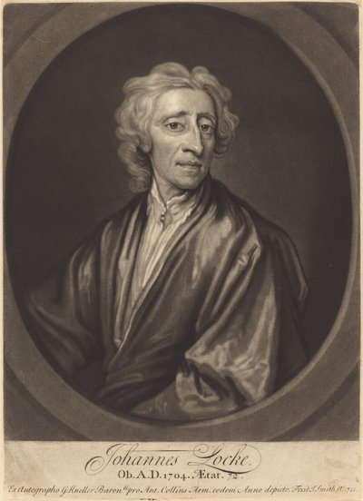 John Locke av John Smith after Sir Godfrey Kneller