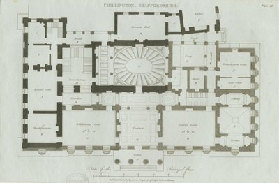Chillington Hall: gravyr av John Soane