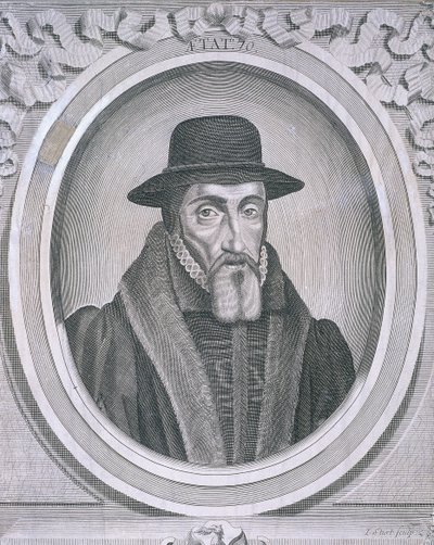 Ovalt porträtt av John Foxe, c1570, c1700 av John Sturt