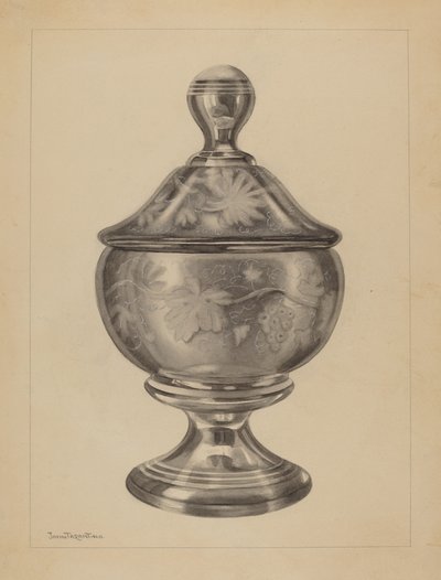 Sockerskål, ca. 1937. av John Tarantino