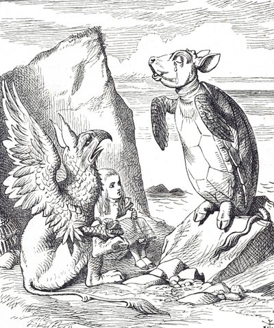 Alice, Mock Turtle and the Gryphon från Alice