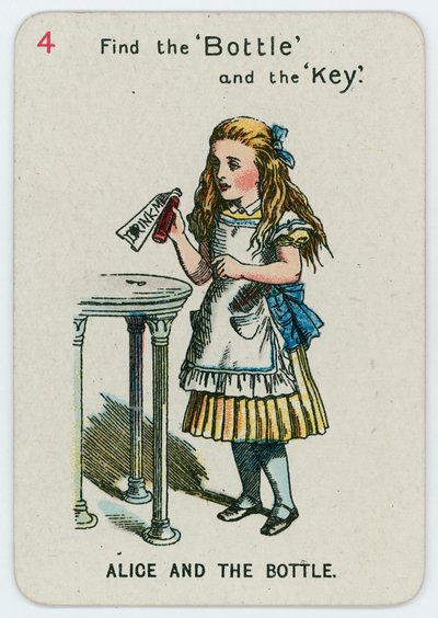 Alice och flaskan av John Tenniel