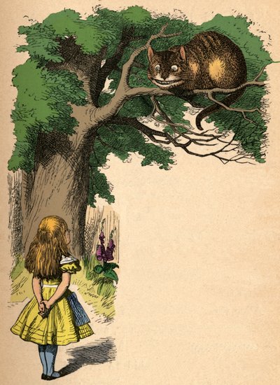 Alice och Cheshire-katten, 1889 av John Tenniel