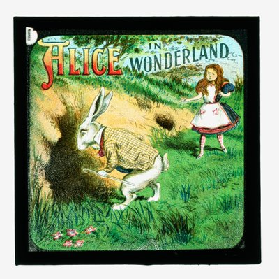 Alice i Underlandet, färgade lyktabilder av John Tenniel